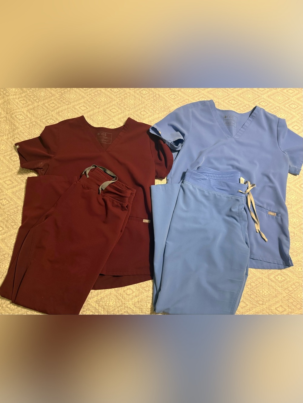 2 sets of women’s Figs scrubs